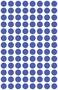 Label, 8 mm, round, removeable, AVERY ZWECKFORM, indigo blue, 416 label/pack
